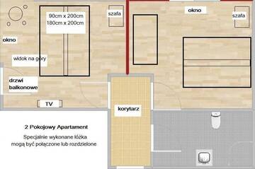 Фото номера Люкс с балконом Проживание в семье Apartamenty i Pokoje- Gorski Widok / Mtn. View Inn г. Карпач 9