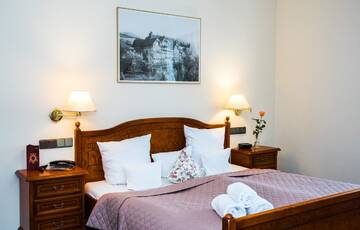 Фото номера Двухместный номер Делюкс с 1 кроватью Отель Hotel Rezydencja г. Карпач 7